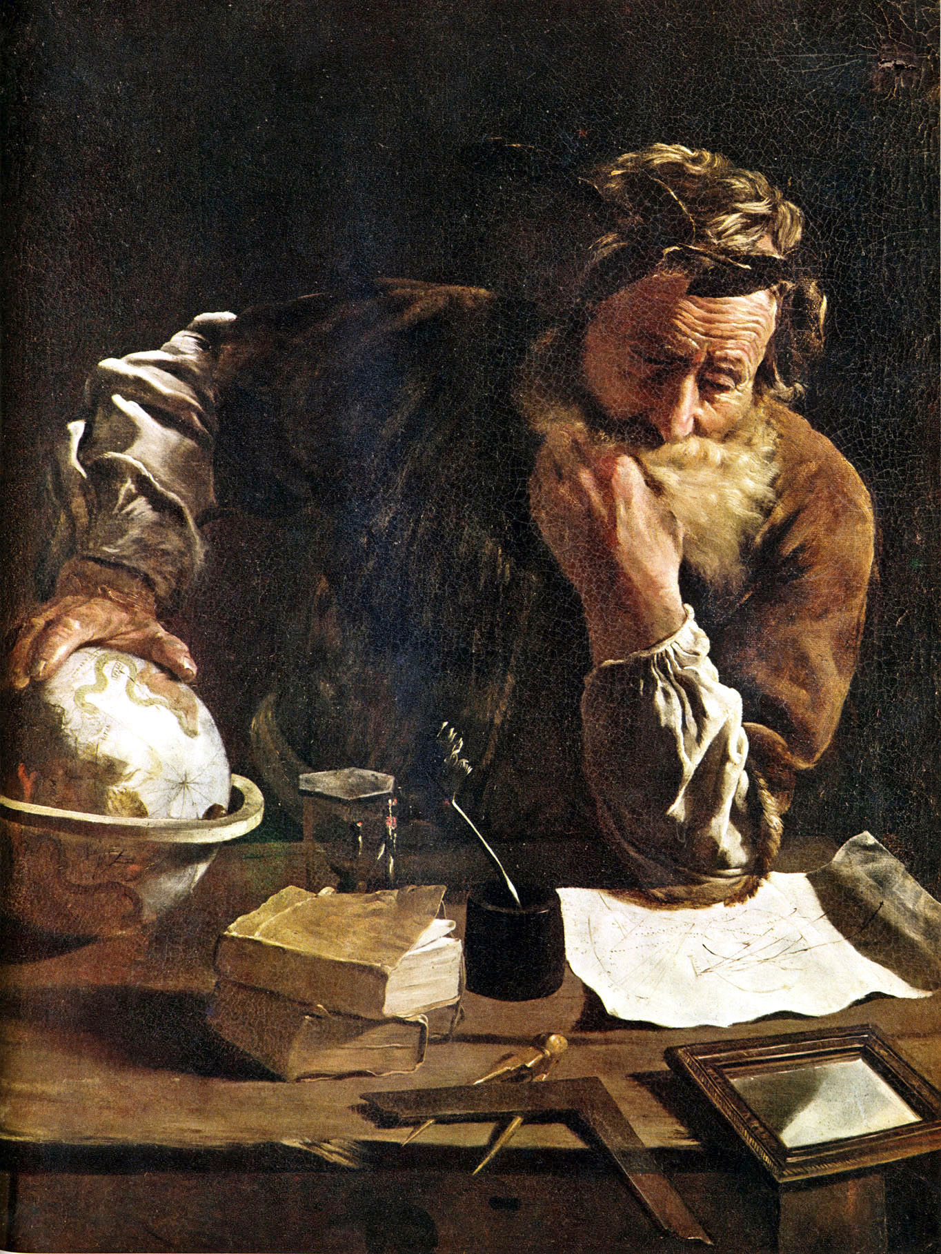 Archimedes of Syracuse (c. 287-212 BC), 1620 portrait by Domenico Fetti
